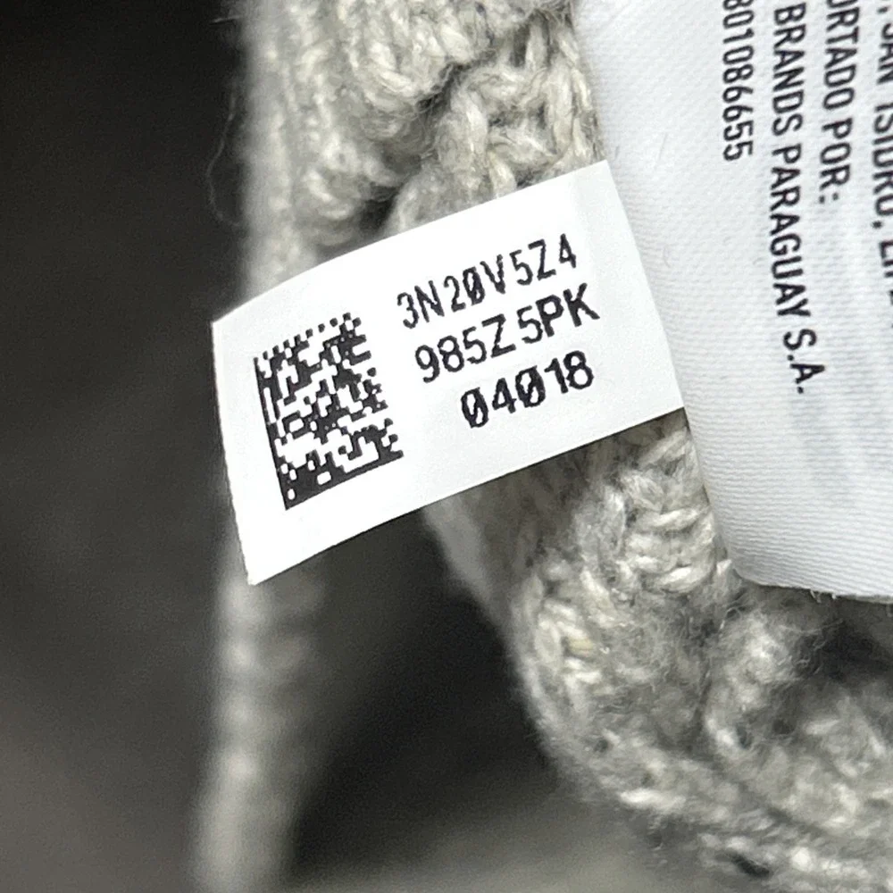 American Eagle Pullover XXL Hoodie Ribbed Knit Sweater Drawstring Mens Ivory